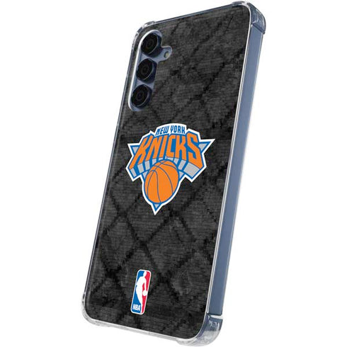 NBA New York Knicks Dark Rust Galaxy A35 5G Clear Case